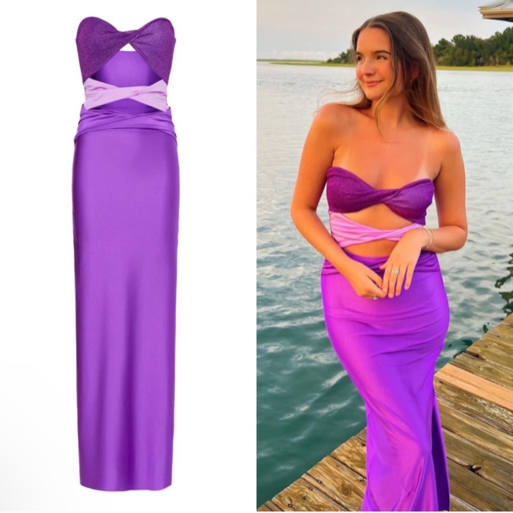 BAOBAB Ola Maxi Dress in Efimero Purple Size Small